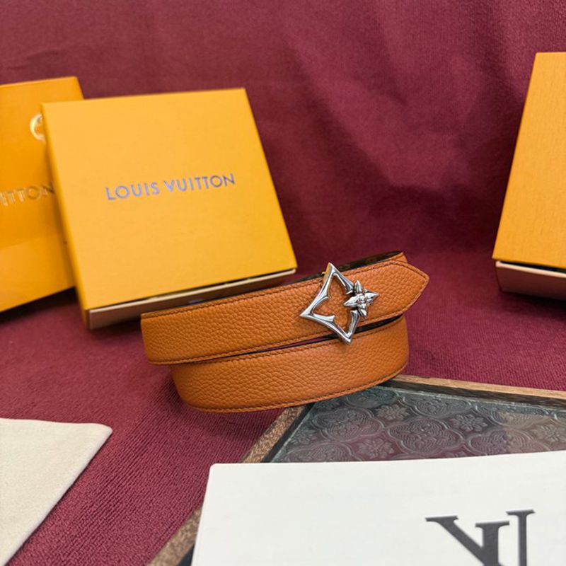 LV レディース ベルト フラワーグラム 30mm