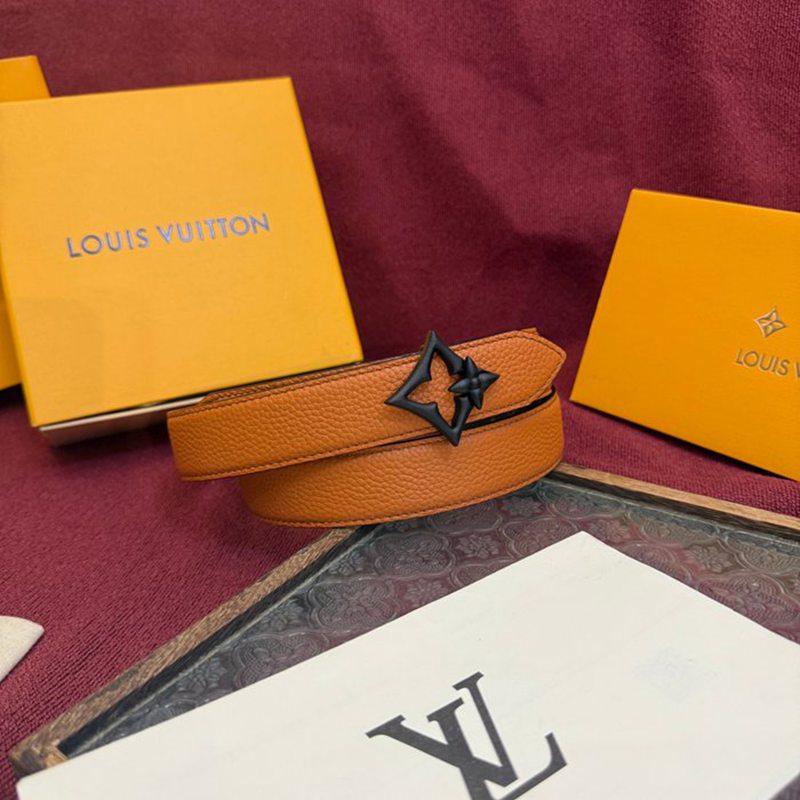 LV レディース ベルト フラワーグラム 30mm