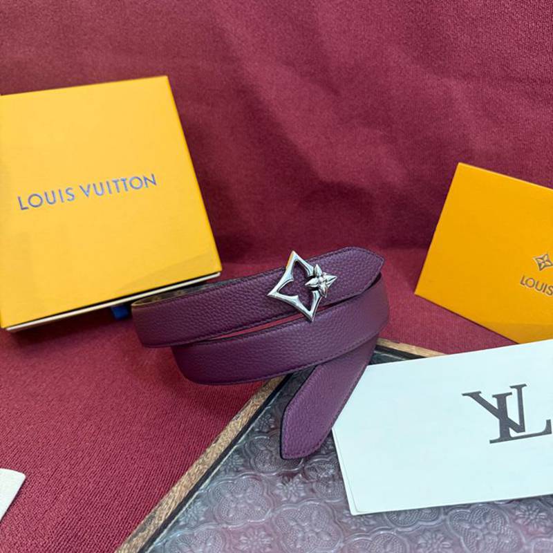 LV レディース ベルト フラワーグラム 30mm