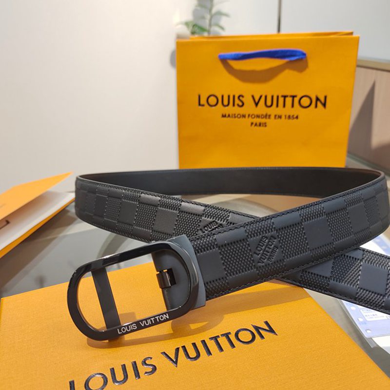 LV メンズ ベルト 自動バックル 35mm