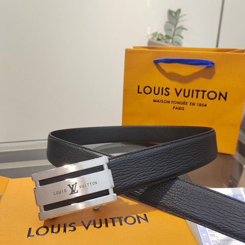 LV メンズ ベルト 自動バックル 35mm