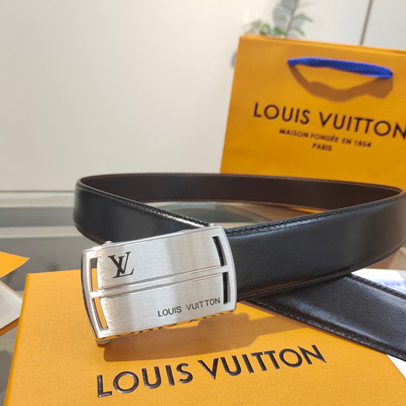 LV メンズ ベルト 自動バックル 35mm