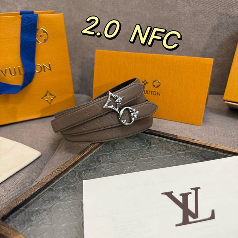 LV レディース ベルト フラワーグラム 20mm