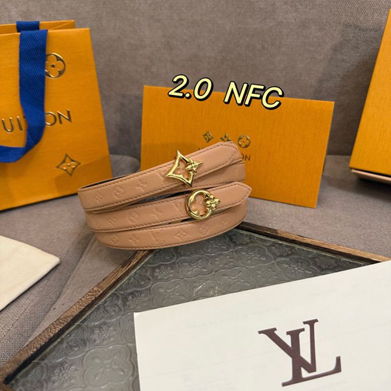 LV レディース ベルト フラワーグラム 20mm