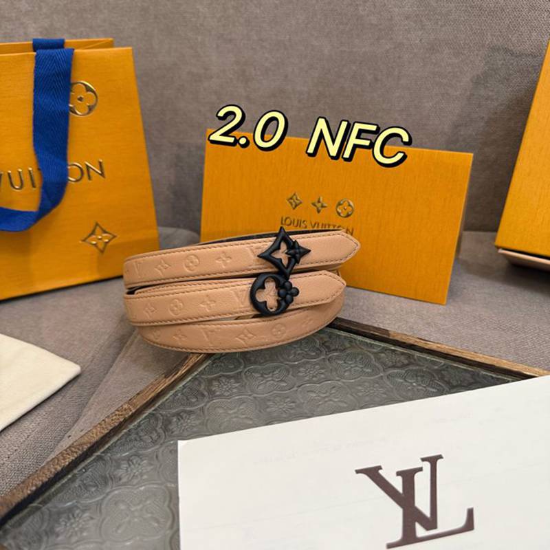 LV レディース ベルト フラワーグラム 20mm