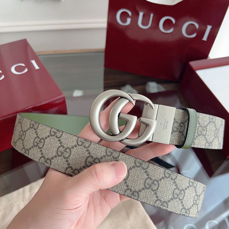 グッチ メンズ ベルト 回転式GG 3.8cm