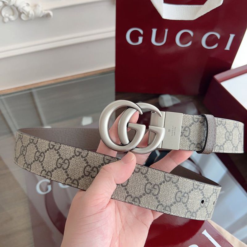 グッチ メンズ ベルト 回転式GG 3.8cm