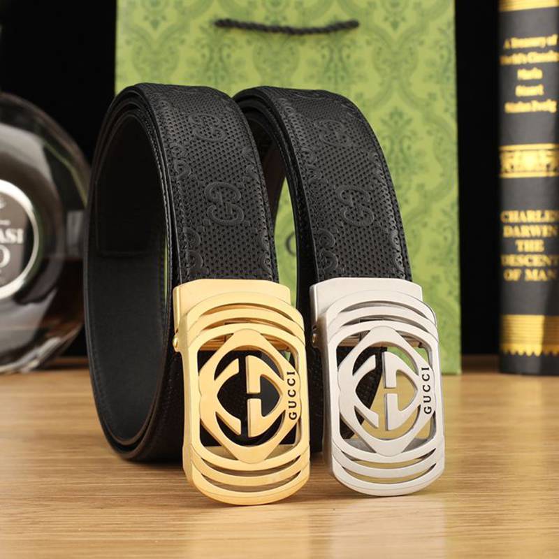 グッチ メンズ ベルト 自動バックル 35mm