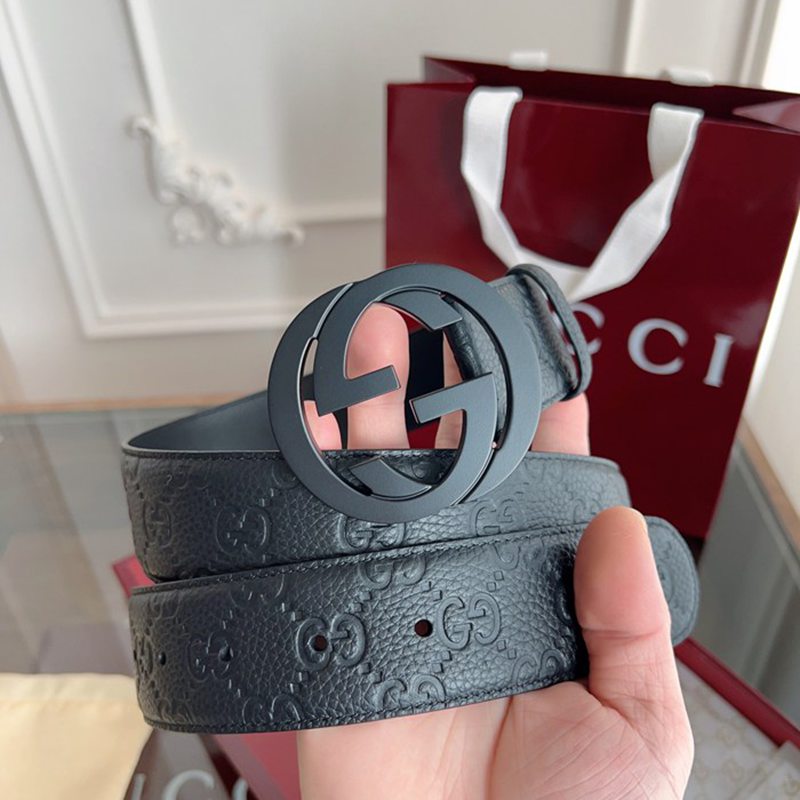 グッチ メンズ ベルト シグネチャー 3.8cm