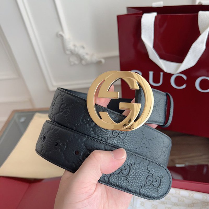 グッチ メンズ ベルト シグネチャー 3.8cm