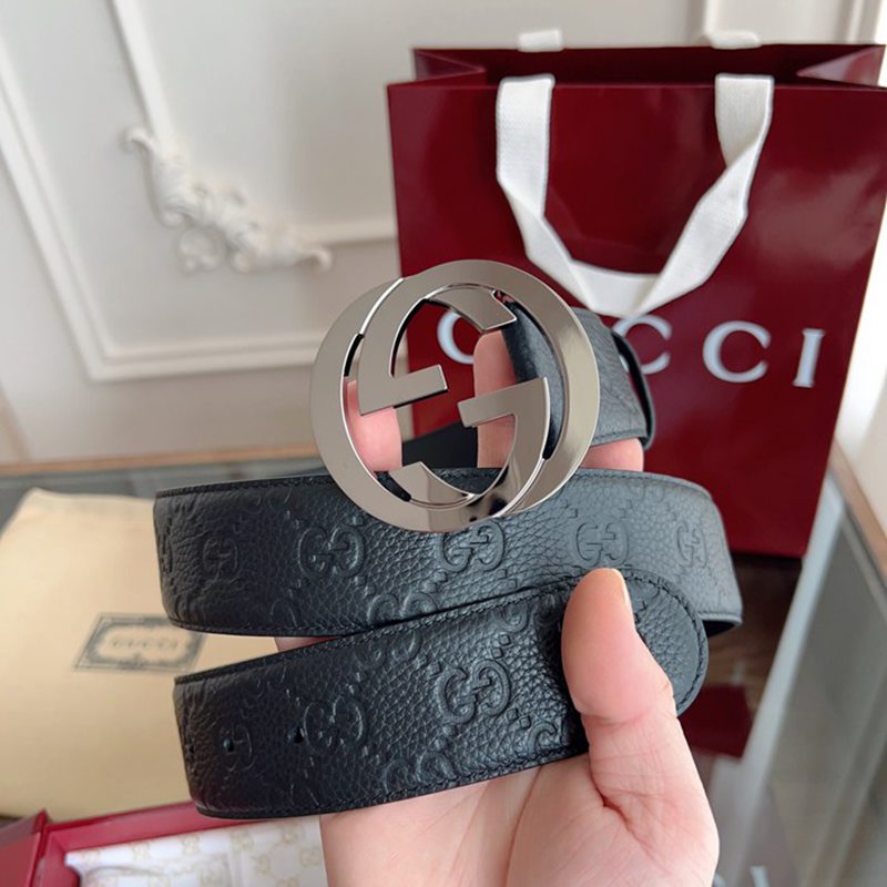 グッチ メンズ ベルト シグネチャー 3.8cm