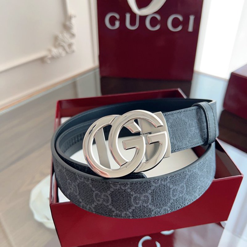 グッチ メンズ ベルト 自動バックル 35mm