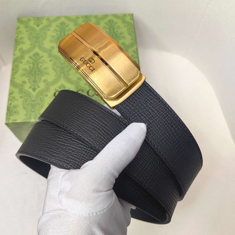 グッチ メンズ ベルト 自動バックル 35mm