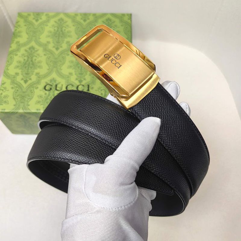 グッチ メンズ ベルト 自動バックル 35mm