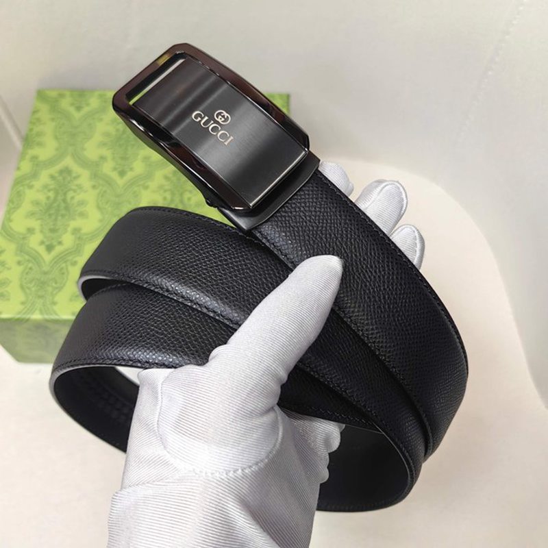 グッチ メンズ ベルト 自動バックル 35mm