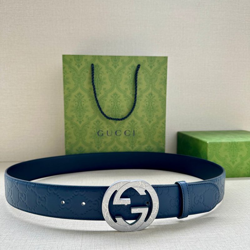 グッチ メンズ ベルト シグネチャー 4.0cm