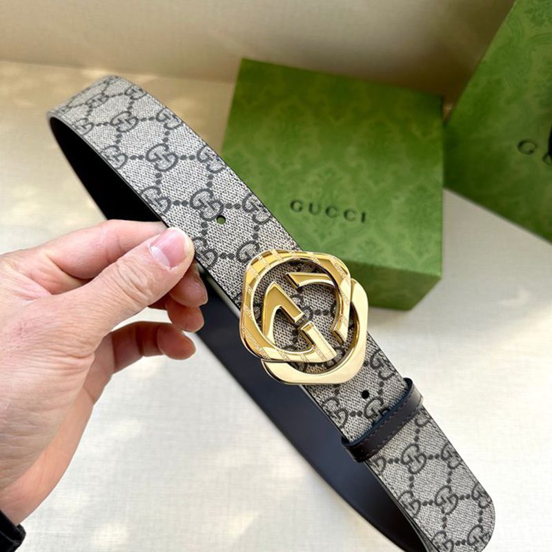 グッチ メンズ ベルト GGマーモント 4.0cm