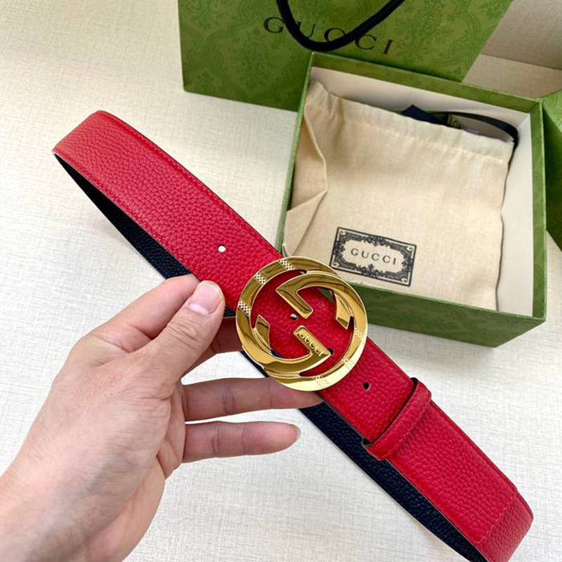 グッチ メンズ ベルト GGマーモント 3.8cm