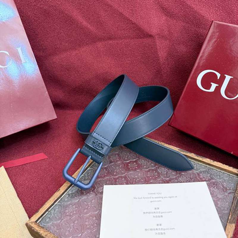 グッチ メンズ ベルト GG 3.5cm