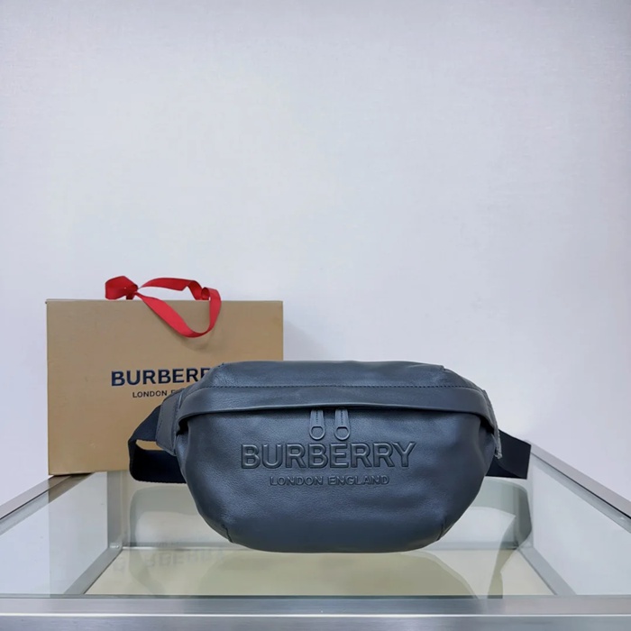 BURBERRY 3481 粒紋レザーウエストバッグ サイズ:31x16x7.5cm