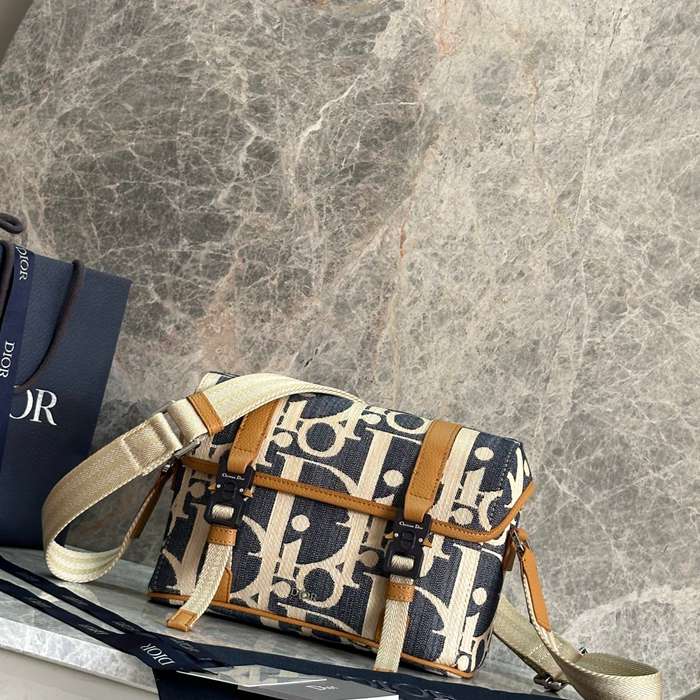 DIOR フラップメッセンジャー 酒椰葉効果オブリーク サイズ:24x18cm
