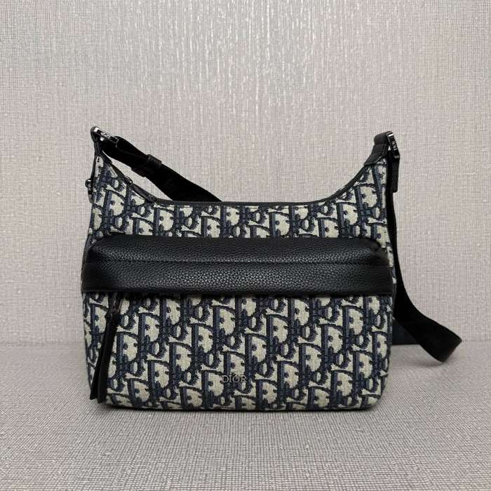 DIOR クラシックモノグラム餃子バッグ ライダーソフト サイズ:25x22cm