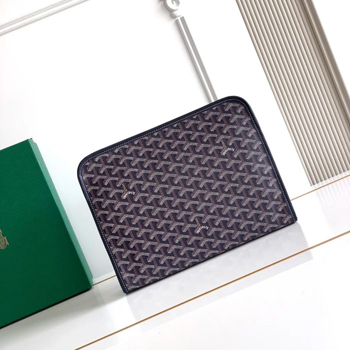 GOYARD ジュヴァンス 大洗面ポーチ 青 サイズ:29.5x23x7.5cm