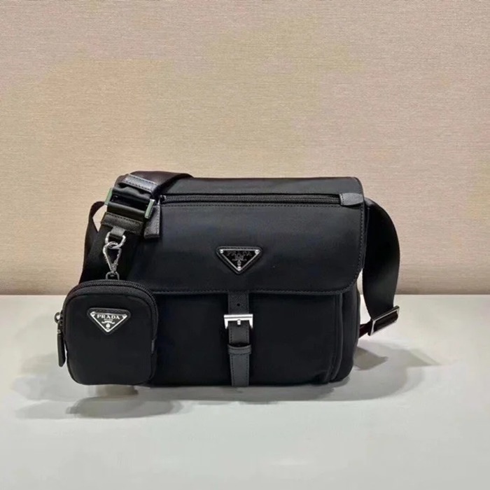 PRADA 1BD994 ナイロンブリーフケース 小バッグ付き サイズ:25x22x10cm