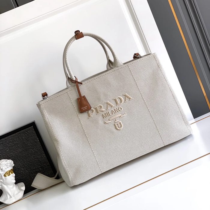 PRADA 2VG131 キャンバストート 斜め掛け サイズ:43x30x20cm