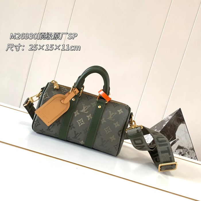 LOUIS VUITTON M26930 キープオール25 オリーブグリーン サイズ:25x15x11cm