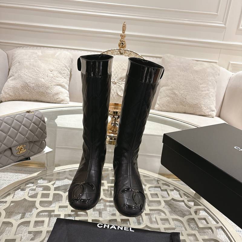 【CHANEL】25Aロングブーツレディース
