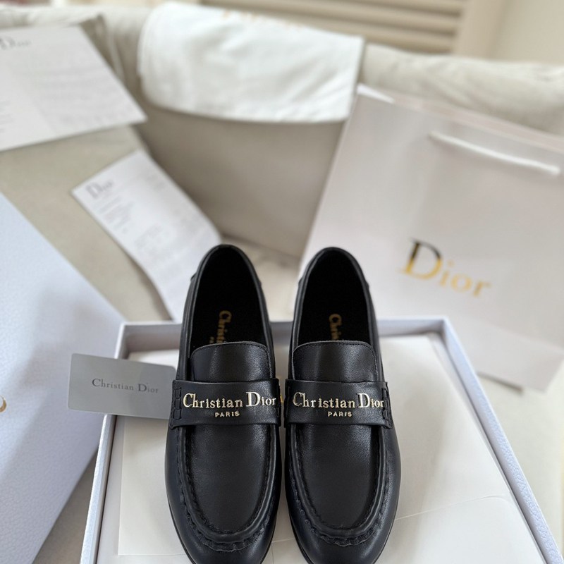 【DIOR】25WFレターローファーレザーローファーレディース