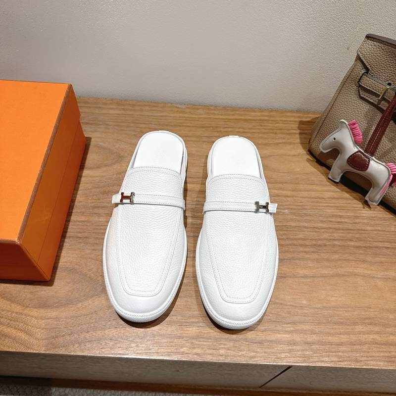 【HERMES】SS25スリッポンレザースリッポンメンズレディース