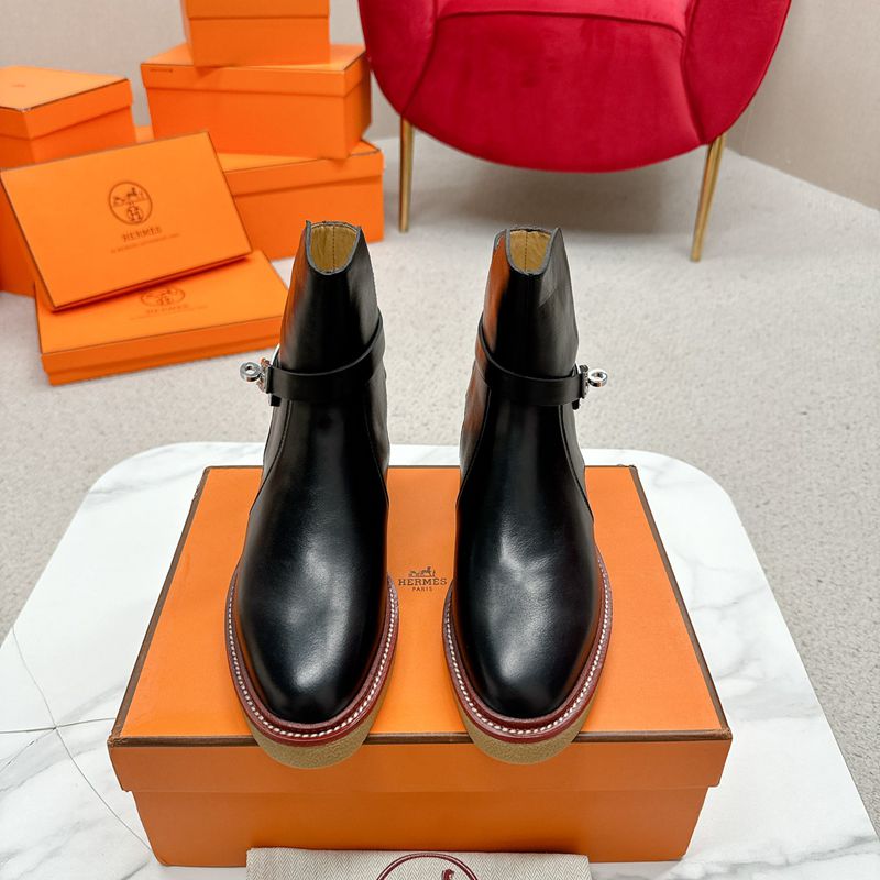 【HERMES】ブーツレザーブーツレディース