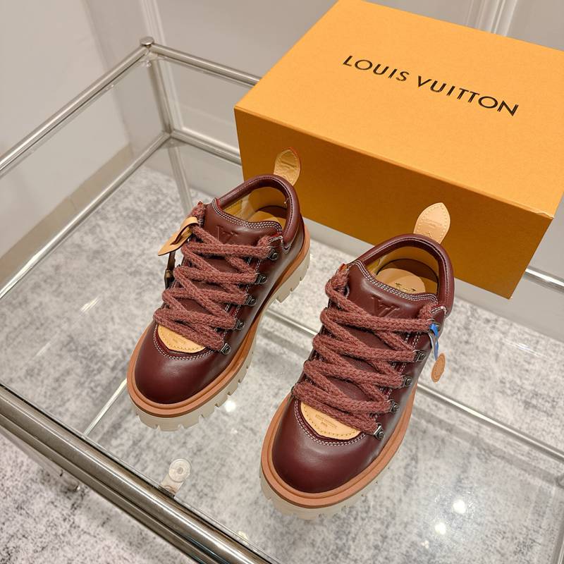 【LOUISVUITTON】リミックス登山ブーツレザーブーツ厚底ブーツメンズレディース