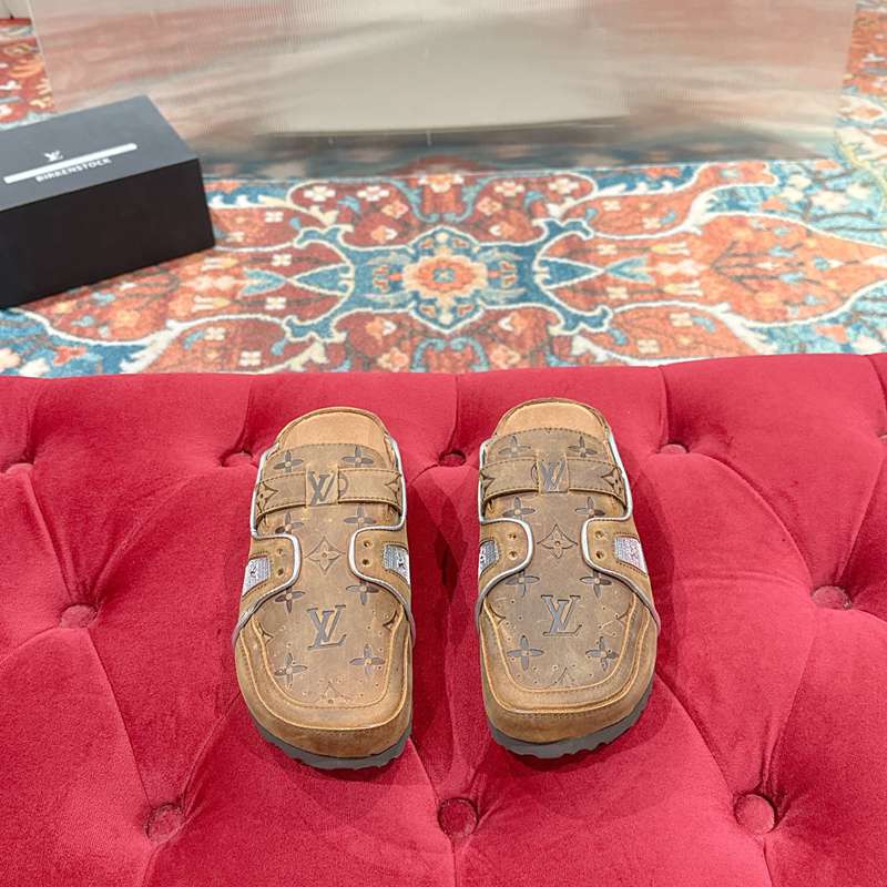 【LOUISVUITTON】BIRKENSTOCKコラボボストンサンダルスリッポンメンズレディース