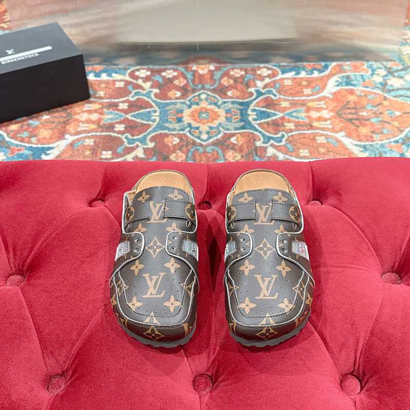 【LOUISVUITTON】BIRKENSTOCKコラボボストンサンダルスリッポンメンズレディース