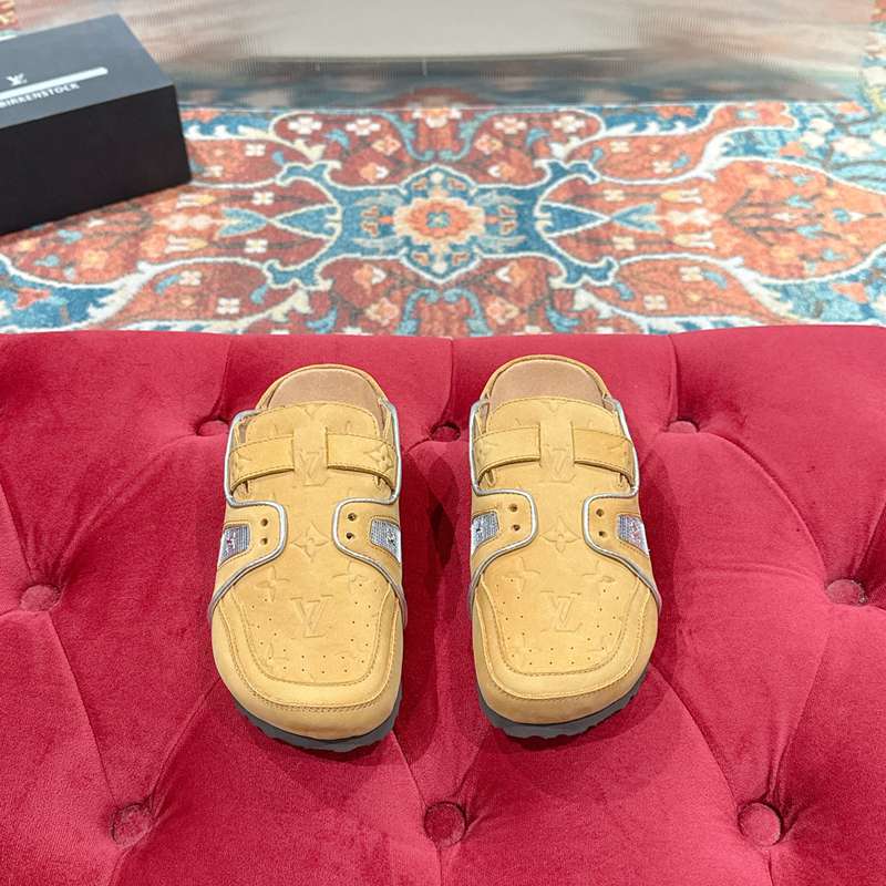 【LOUISVUITTON】BIRKENSTOCKコラボボストンサンダルスリッポンメンズレディース