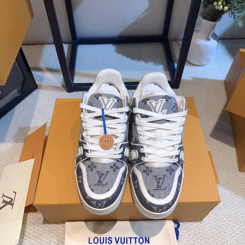 【LOUISVUITTON】トレーナースニーカーデニムスニーカーバスケットボールシューズメンズレディース