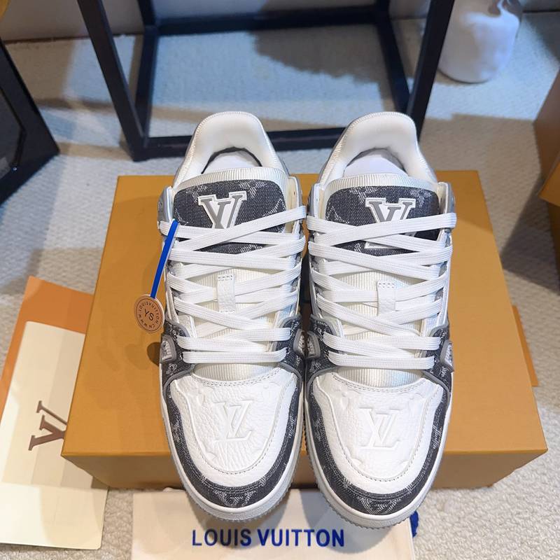 【LOUISVUITTON】トレーナースニーカーデニムスニーカーバスケットボールシューズメンズレディース