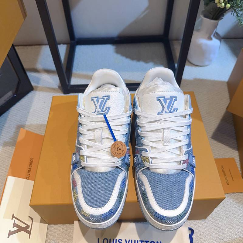 【LOUISVUITTON】トレーナースニーカーデニムスニーカーバスケットボールシューズメンズレディース