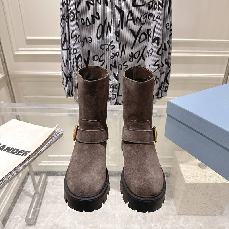 【PRADA】ショートブーツレディース