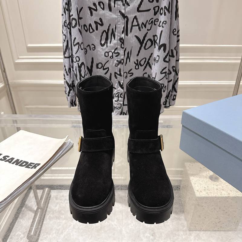 【PRADA】ショートブーツレディース