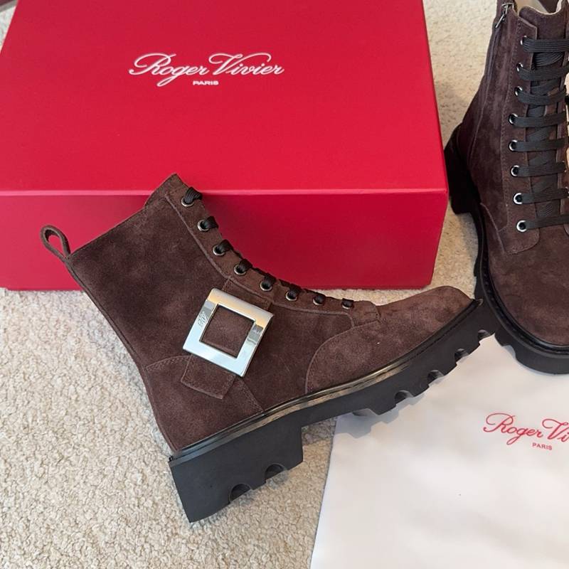 【ROGERVIVIER】ビバレンジャーズトラックブーツレザーブーツレディース