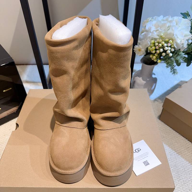 【UGG】雪国ブーツフォールディングブーツウールブーツレディース