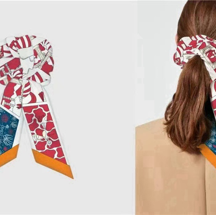 エルメス ヘアバンド シュシュ リボン