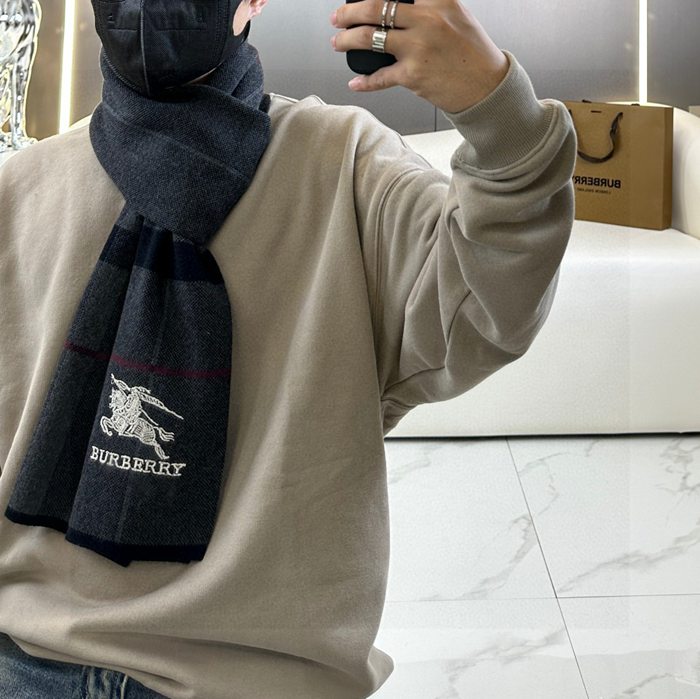 バーバリー メンズハイエンドスカーフ 180x32