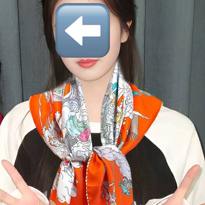 エルメス 雲間万象スカーフ 90x90