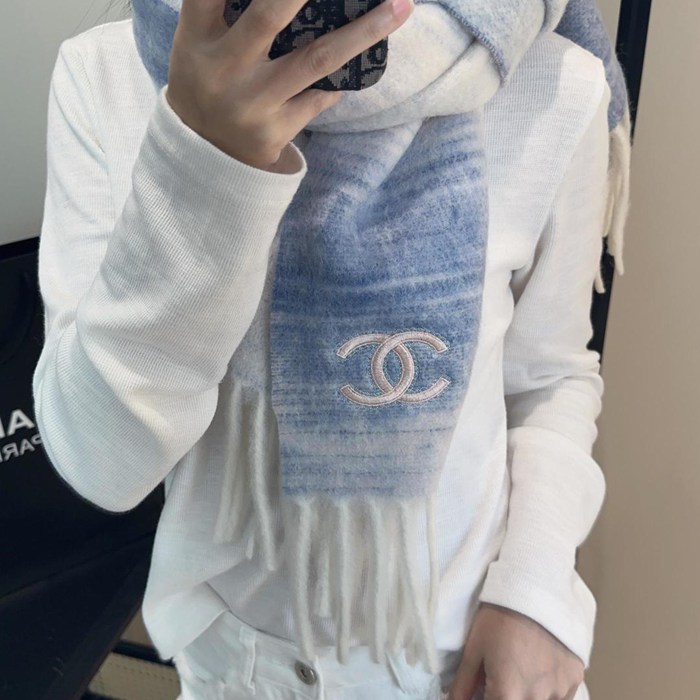 シャネル 新作モヘアスカーフ 40x185