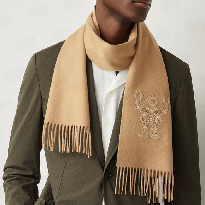 エルメス 新作2025 男女兼用スカーフ。カシミヤ 32x160